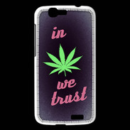Coque Huawei Ascend G7 In Weed We trust Rouge ZG