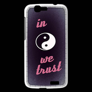 Coque Huawei Ascend G7 In Zen We trust Rouge ZG