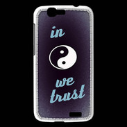 Coque Huawei Ascend G7 In Zen We trust Bleu ZG