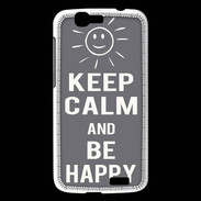 Coque Huawei Ascend G7 Keep calm Be Crazy Gris