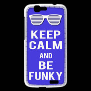 Coque Huawei Ascend G7 Keep Calm Funky Bleu