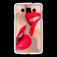 Coque LG L60 Bouche sexy Lesbienne et rouge à lèvres gloss