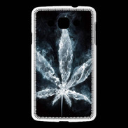 Coque LG L60 Feuille de cannabis en fumée