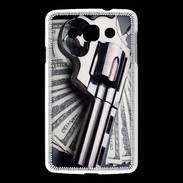 Coque LG L60 Arme et Dollars