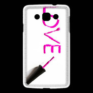 Coque LG L60 Love avec vernis à ongle