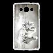 Coque LG L60 Chevaux blancs