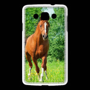 Coque LG L60 Cheval arabe robe marron et blanche
