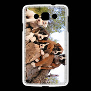 Coque LG L60 Chiots Boxer sur un tronc d''arbre