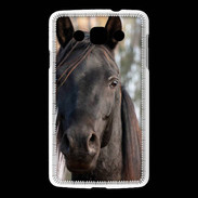 Coque LG L60 Tête de cheval noir