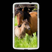Coque LG L60 Cheval et poulain