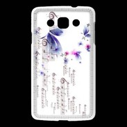 Coque LG L60 Papillons et notes de musique