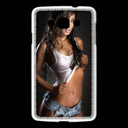 Coque LG L60 Belle brune sexy 50