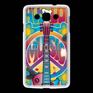 Coque LG L60 Peace love music 3