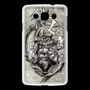 Coque LG L60 Visage de guerrier en dessin 50