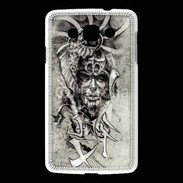 Coque LG L60 Visage de guerrier en dessin 52