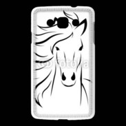 Coque LG L60 Vector image of an horse on white