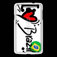 Coque LG L60 I love Brésil 2