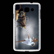 Coque LG L60 Danseuse avec tigre