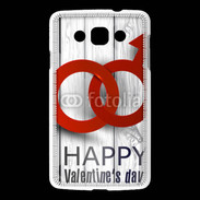 Coque LG L60 Saint valentin sur fond bois