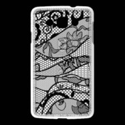 Coque LG L60 Tissus glamour noir et blanc