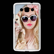 Coque LG L60 Femme glamour avec chihuahua