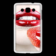 Coque LG L60 Bouche sexy rouge à lèvre gloss rouge fraise