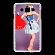 Coque LG L60 femme glamour coeur style betty boop