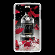 Coque LG L60 Bouteille alcool pétales de rose glamour