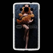 Coque LG L60 Femme glamour câlin nounours