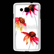 Coque LG L60 Belles fleurs en peinture