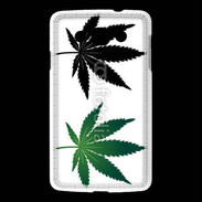 Coque LG L60 Double feuilles de cannabis