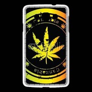 Coque LG L60 Grunge stamp with marijuana leaf