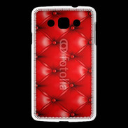 Coque LG L60 Capitonnage cuir rouge