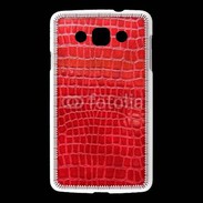 Coque LG L60 Effet crocodile rouge