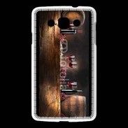 Coque LG L60 Vin rouge et tonneaux