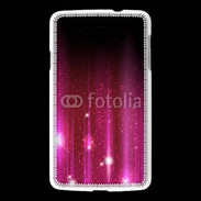 Coque LG L60 Rideau rose à strass