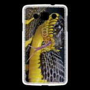 Coque LG L60 Serpent noir et jaune