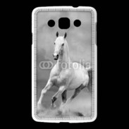 Coque LG L60 Cheval en noir et blanc 55