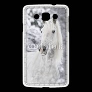 Coque LG L60 Portait de Cheval dans la neige 500