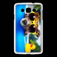 Coque LG L60 Chien à la piscine 5