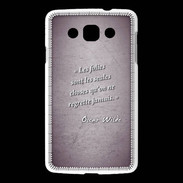 Coque LG L60 Les Folies Violet Citation Oscar Wilde