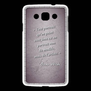 Coque LG L60 Portrait Ame Violet Citation Oscar Wilde