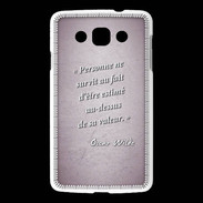 Coque LG L60 Survie valeur Rose Citation Oscar Wilde