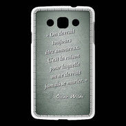 Coque LG L60 Toujours amoureux Vert Citation Oscar Wilde