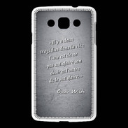 Coque LG L60 Tragédie Noir Citation Oscar Wilde