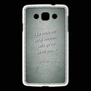 Coque LG L60 Vrai vie Vert Citation Oscar Wilde
