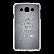 Coque LG L60 Vrai vie Noir Citation Oscar Wilde