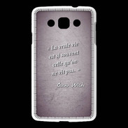 Coque LG L60 Vrai vie Violet Citation Oscar Wilde