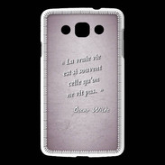 Coque LG L60 Vrai vie Rose Citation Oscar Wilde