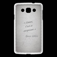 Coque LG L60 Aimer Gris Citation Oscar Wilde